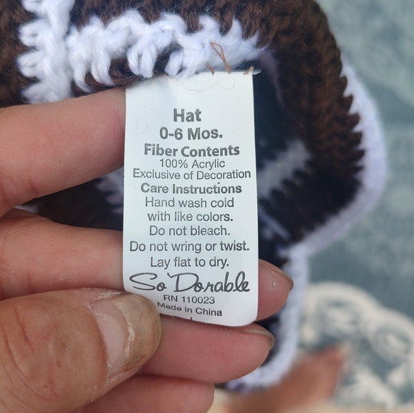 💥3/$20 Baby 0-6 Months Football Knit Hat! - Picture 2 of 7